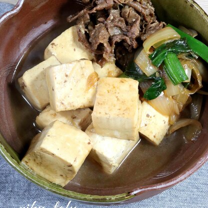 【基本の和食】こっくり肉豆腐。